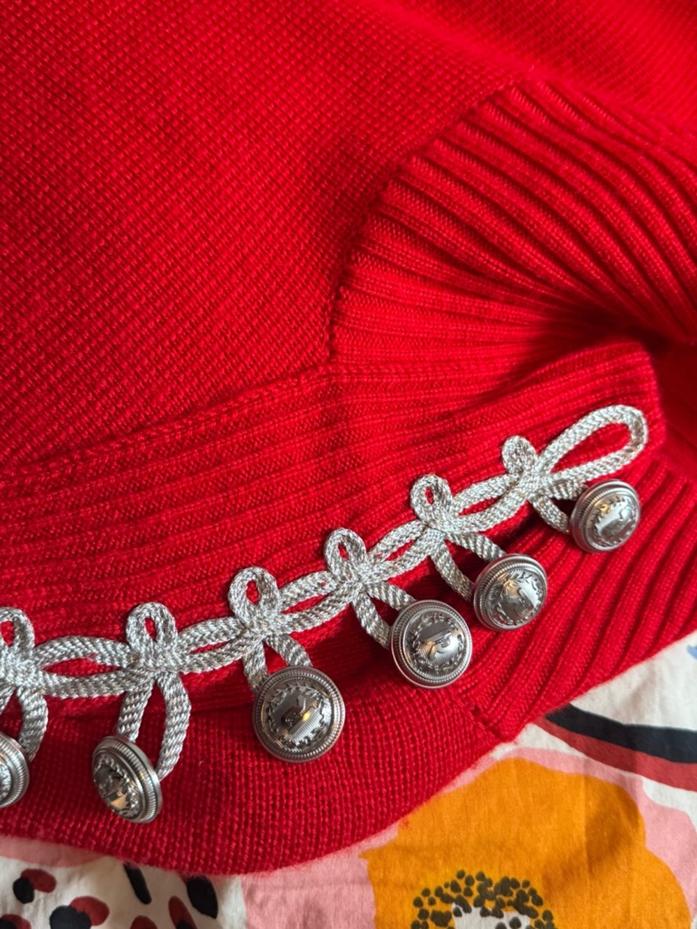 PACO RABANE X H&M red wool sweater  unisex M - Picture 10 of 13